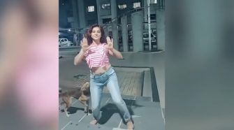 Perro callejero mordió a joven en plena coreografía