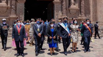 Visita de la primera dama de la Nación por el aniversario de Puno