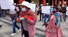Pobladores de Ananea protestan en la ciudad de Puno