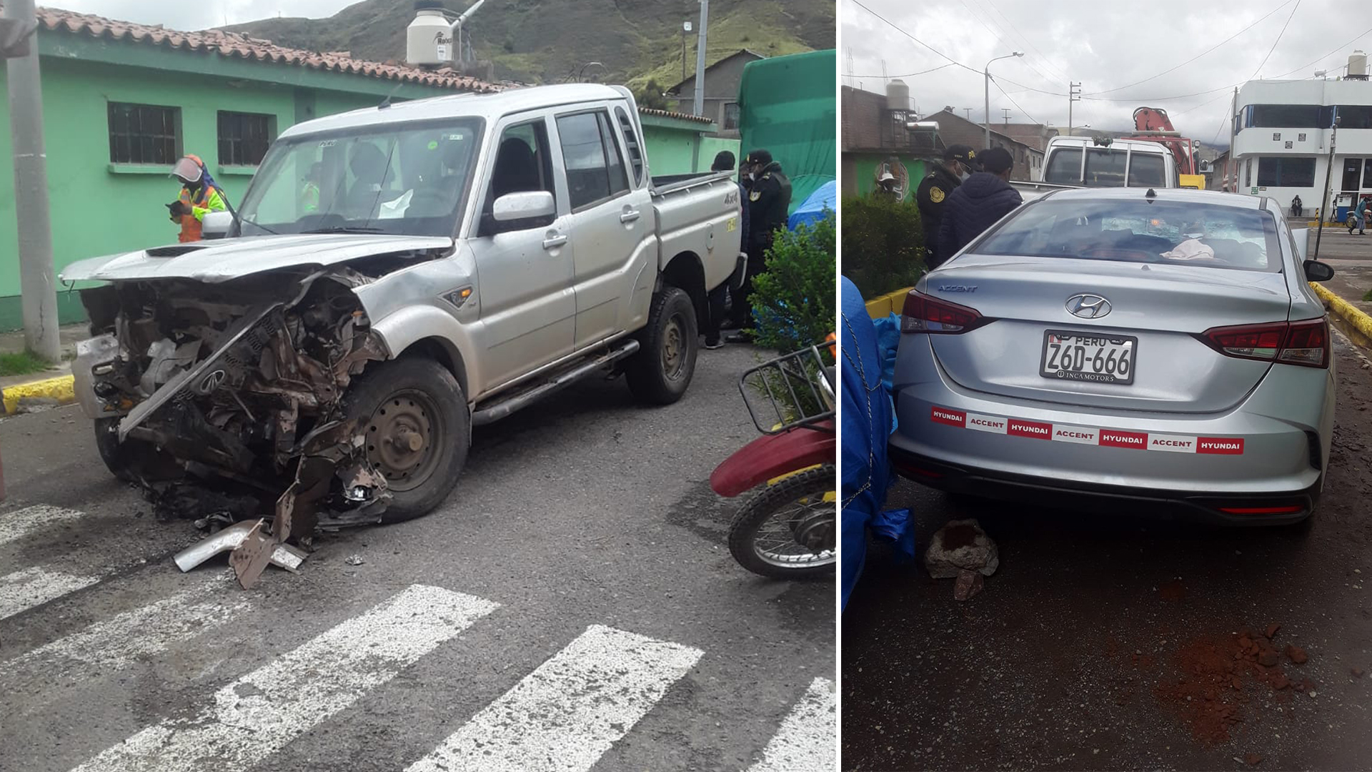 Accidente de tránsito en la vía Juliaca-Arequipa