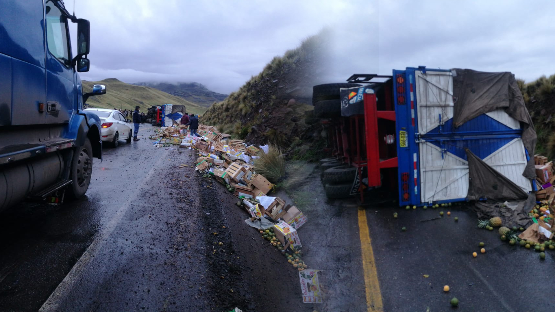 Accidente de tránsito en la vía Juliaca - Arequipa