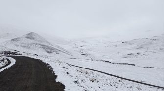 Distrito de Vilavila afectado con nevadas