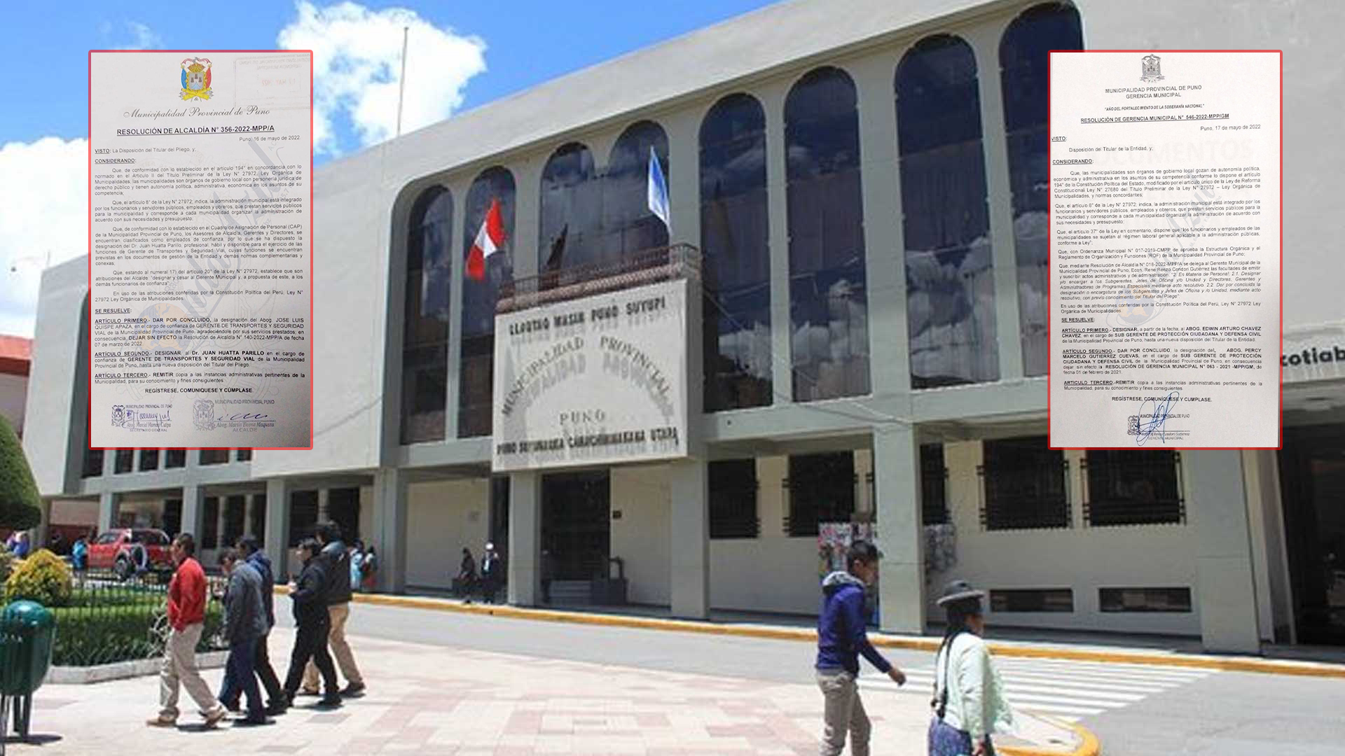 Nuevos gerentes y subgerentes en la Municipalidad Provincial de Puno