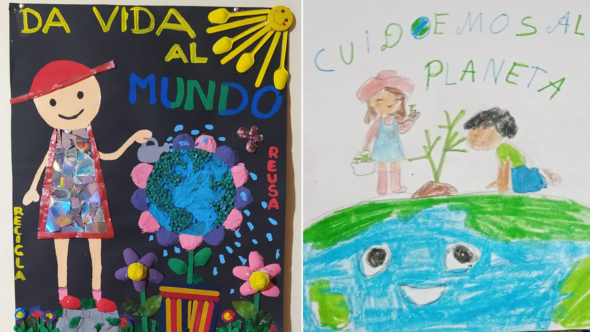 FOTOS: Mediante dibujos los niños de Entre Escolares resaltan la  importancia de cuidar el medio ambiente - Radio Onda Azul