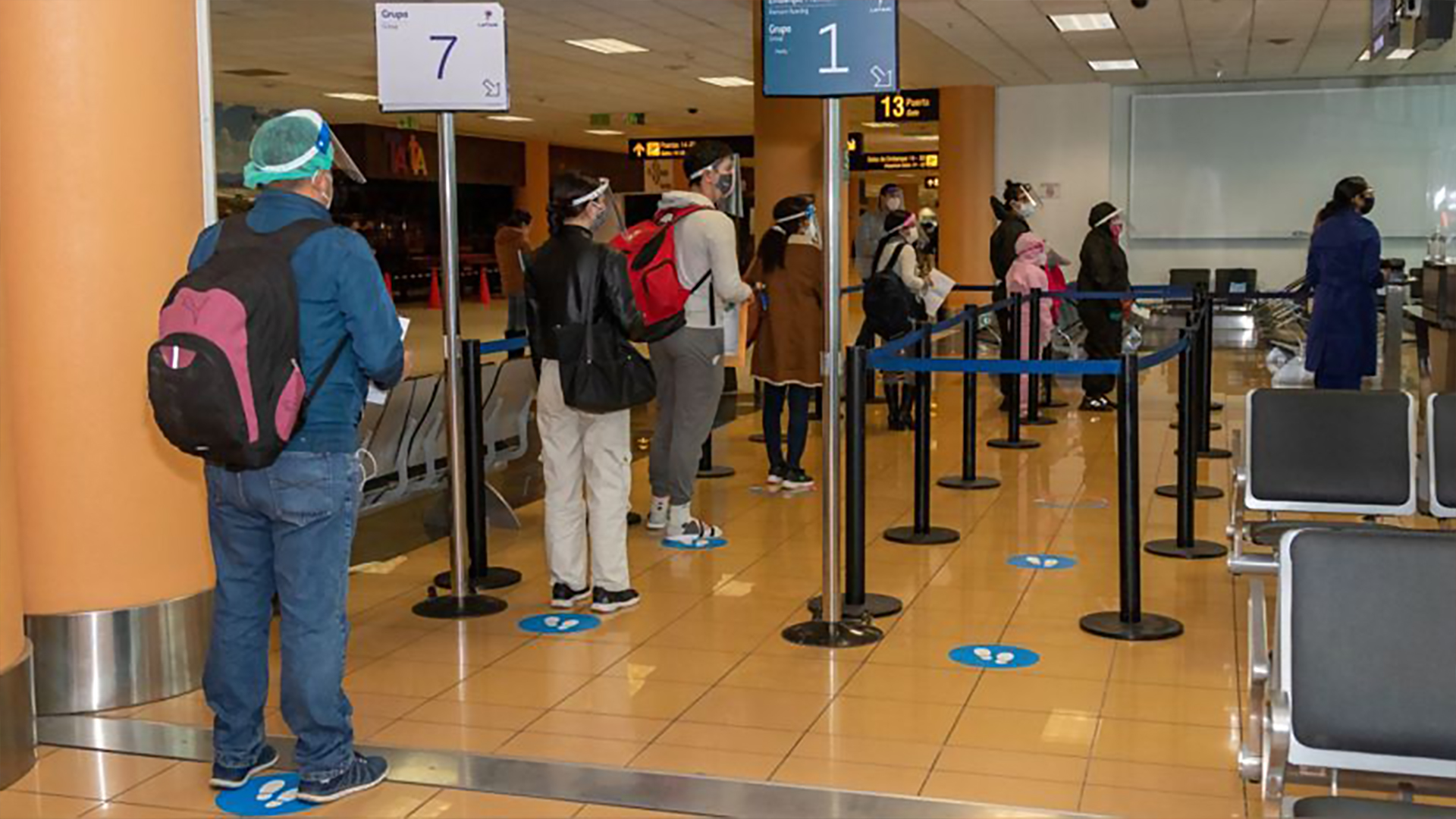 Eliminación del distanciamiento en aeropuertos Perú