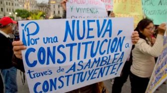 Protesta nueva Constitución
