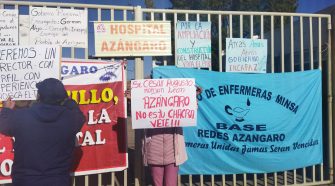 Protesta de trabajadores de la Red de Salud Azángaro