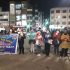 Protesta de trabajadores de la Red de Salud San Román