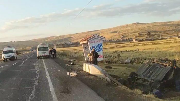 Accidente de tránsito en la carretera Puno a Paucarcolla dejó una ...