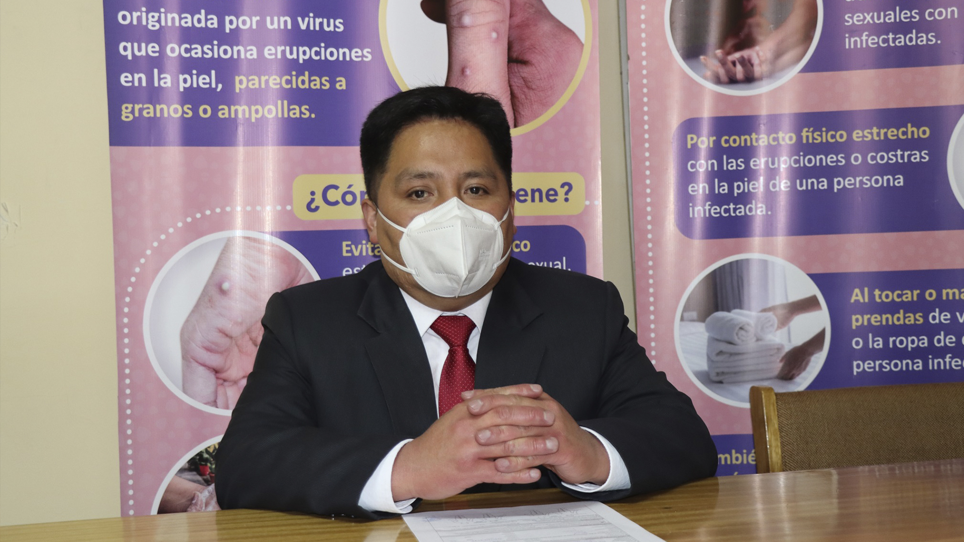 Director ejecutivo de Epidemiología Milton Gary Tapia Vargas