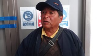 Presidente de la central de barrios de Ácora, Víctor Huarcaya