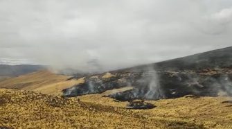 Incendio en Muñani