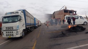 Paro de transportistas de carga pesada