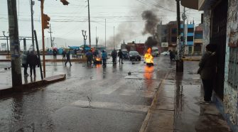 Protesta en la UNA-Puno