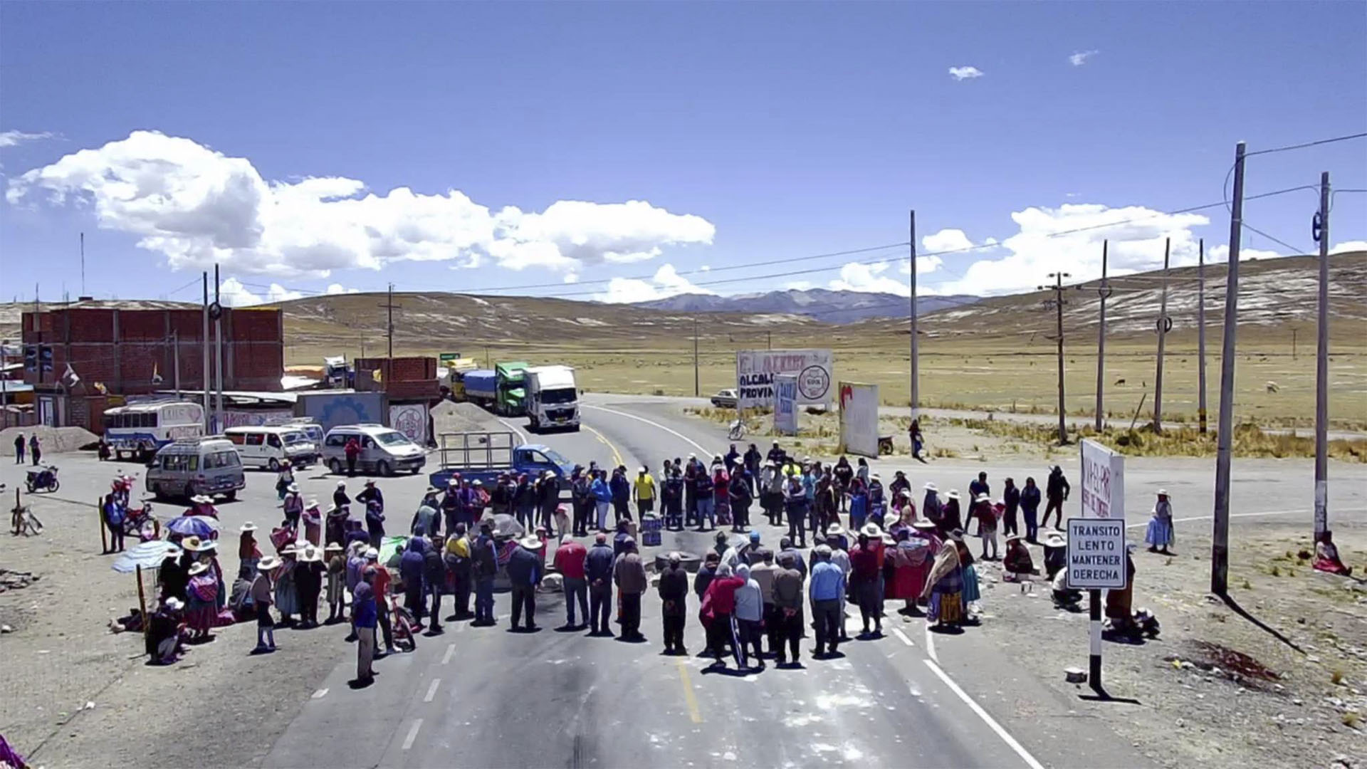 Protesta en la región Puno