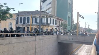 Delegaciones de Puno fueron detenidos por la policía en la ciudad de Lima
