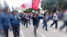 Juliaca acató paro nacional convocado por la CGTP con el cierre general de las calles y movilizaciones