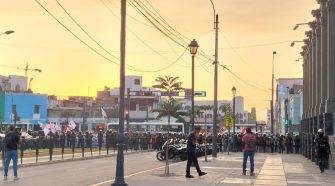Personas puestas en libertad en Lima