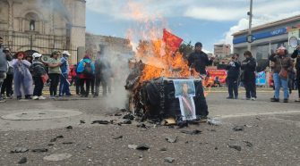 Protesta contra Dina Boluarte