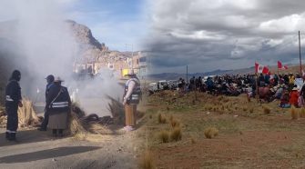 Protesta en la región Puno