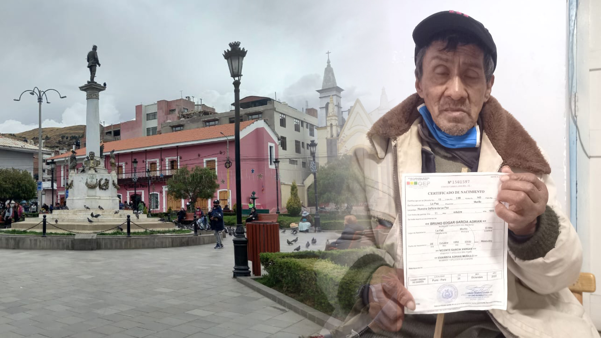 Ciudadano Boliviano busca documentos personales para retornar a su lugar de origen