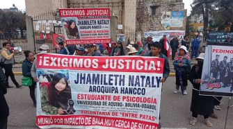 Movilización exigiendo justicia