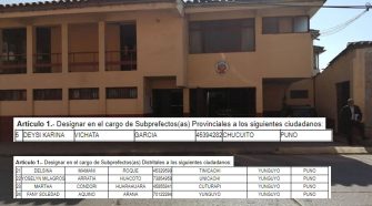 Designan a 5 subprefectas en provincias de Yunguyo y Chucuito