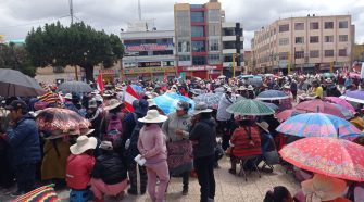 Masiva movilización en Juliaca