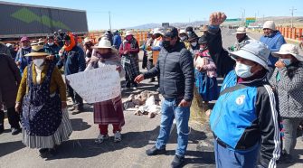 Protesta en la región de Puno