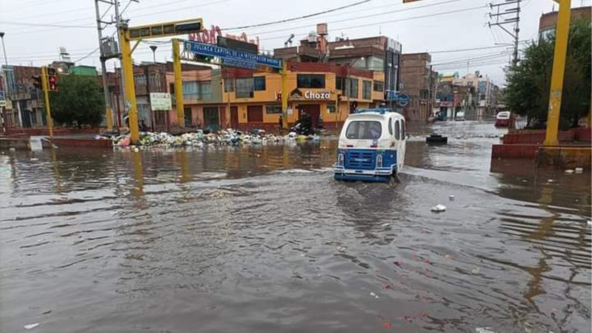 Calles inundadas en Juliaca