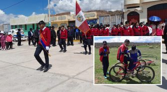 entregaron bicicletas a estudiantes de colegio Santiago