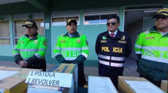 conferencia de prensa la Policía Nacional del Perú