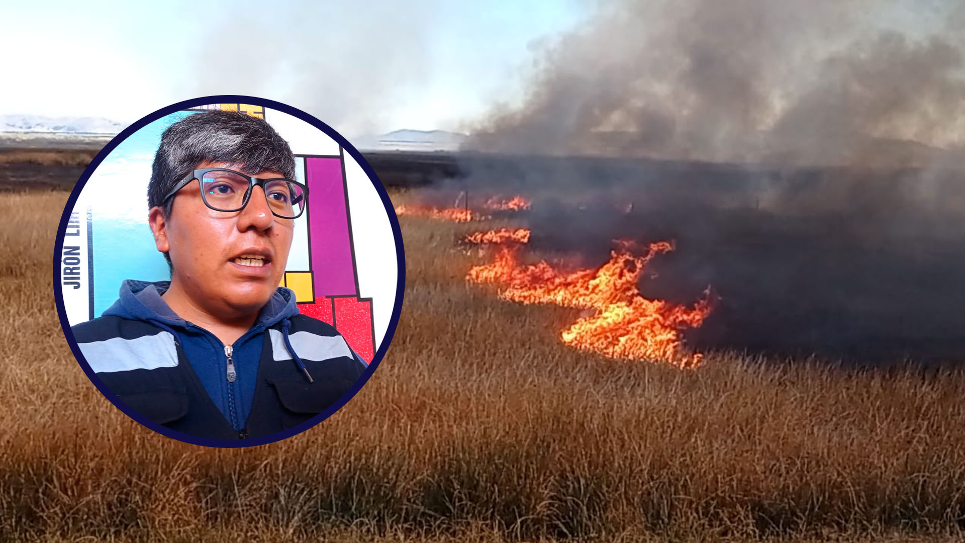 Incendio forestal en Puno