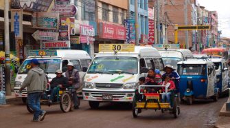 Congestionamiento vehicular en Juliaca