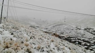Se han registrado nevadas en el distrito de Ocuviri