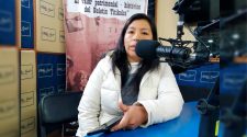 Nadia Pineda, presidenta del Comité Electoral del barrio Huayna Pucara