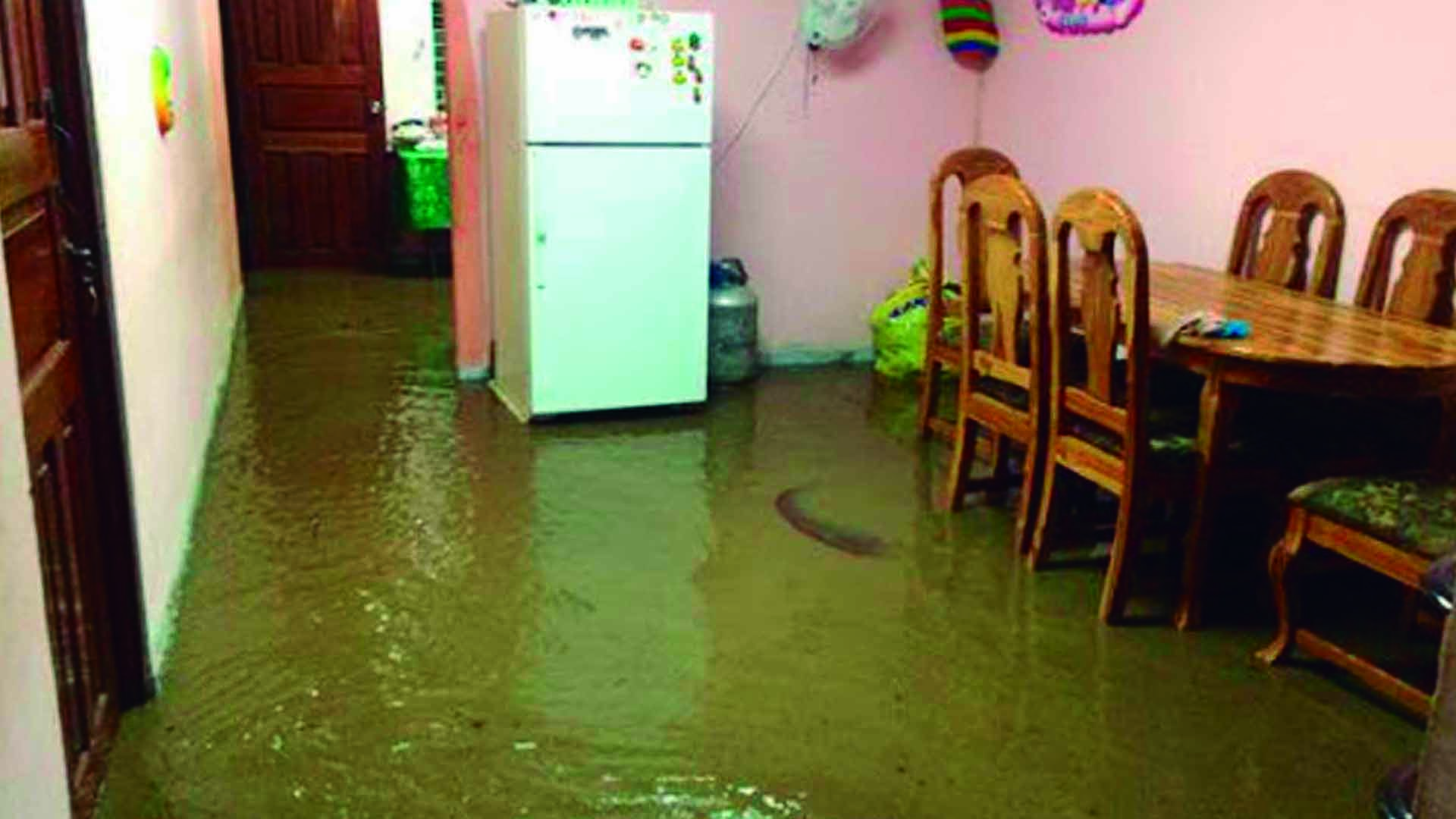 Precipitaciones pluviales afecta viviendas