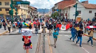Protesta en Cusco