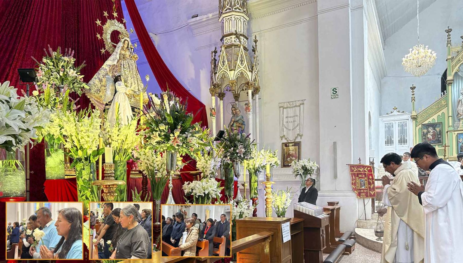 Fotos: Segunda misa de novena en honor a la Santísima Virgen de la ...