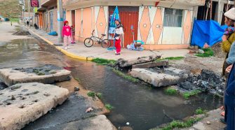 población de San Antón se queda sin Agua