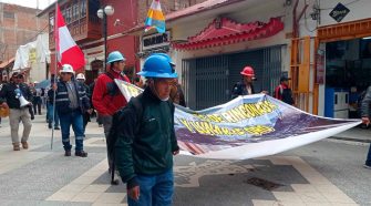 Mineros protestan