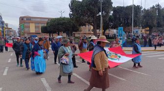 Movilización en segundo día de paro en Juliaca