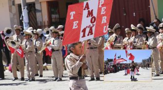 Actividad cívica patriótica en Ayaviri