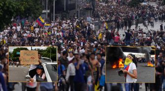 Protestas en Caracas Venezuela