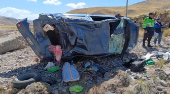 Accidente de tránsito se registró en la vía Puno Moquegua