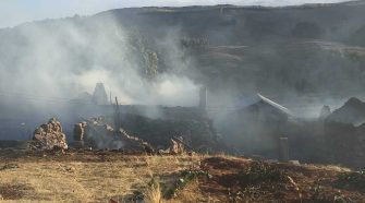 Incendio en Huancané