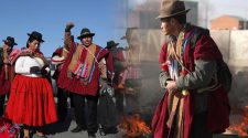 Ponchos rojos bloquearon caminos