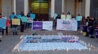 vigilia mensual en defensa de víctimas de feminicidio