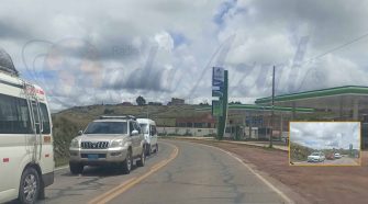 Congestión vehicular en Alto Puno