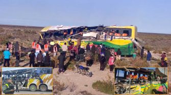 Choque de buses en Bolivia